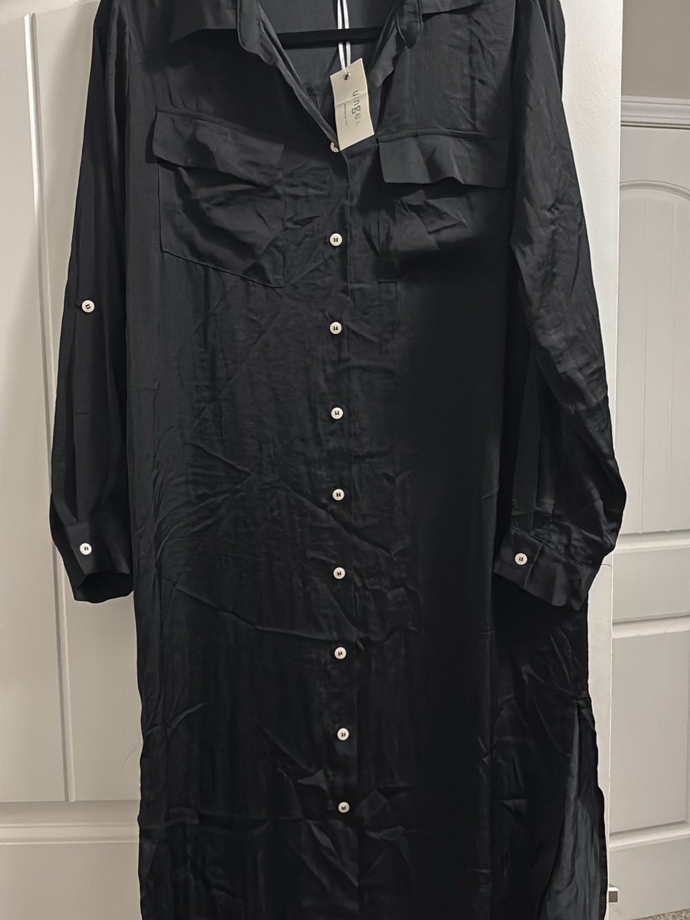 Umgee satin button down dress